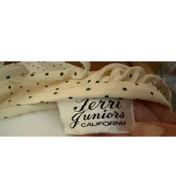 1970's Vintage Terri Juniors California Polka Dot Dress - Picture 4 of 7